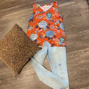 NWOT Loft Mixed Media Tank